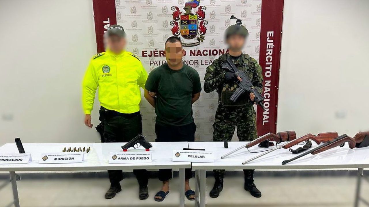 Captura a 'Mosca', cercano a 'Calarcá'
