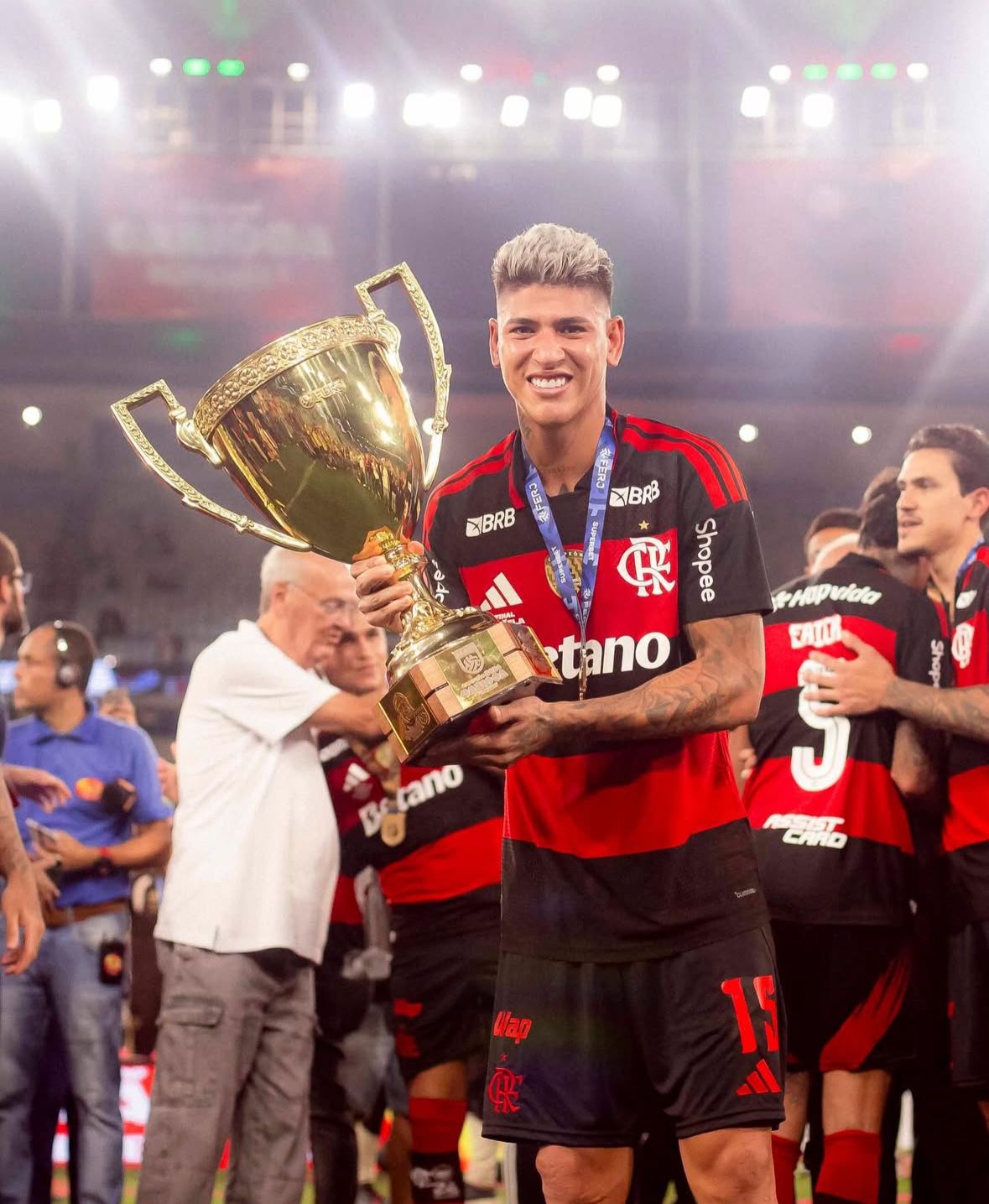 Jorge Carrascal fue campeón con Flamengo en el Campeonato Carioca