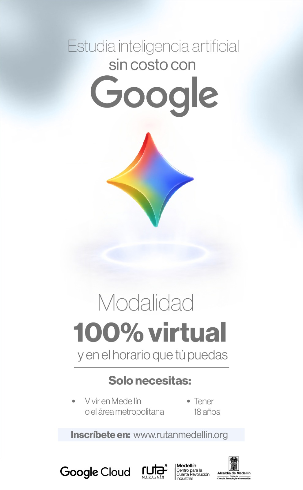 20.000 cupos para aprender inteligencia artificial en Medellín: así puede inscribirse