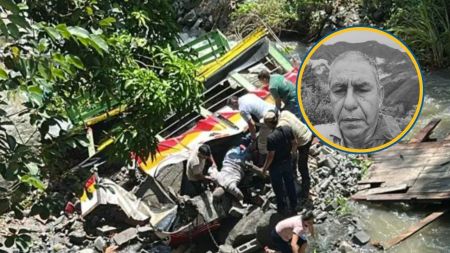 ¡Se murió don Fernando! Su chiva se fue a un abismo en Buriticá cuando iban a recoger pasajeros