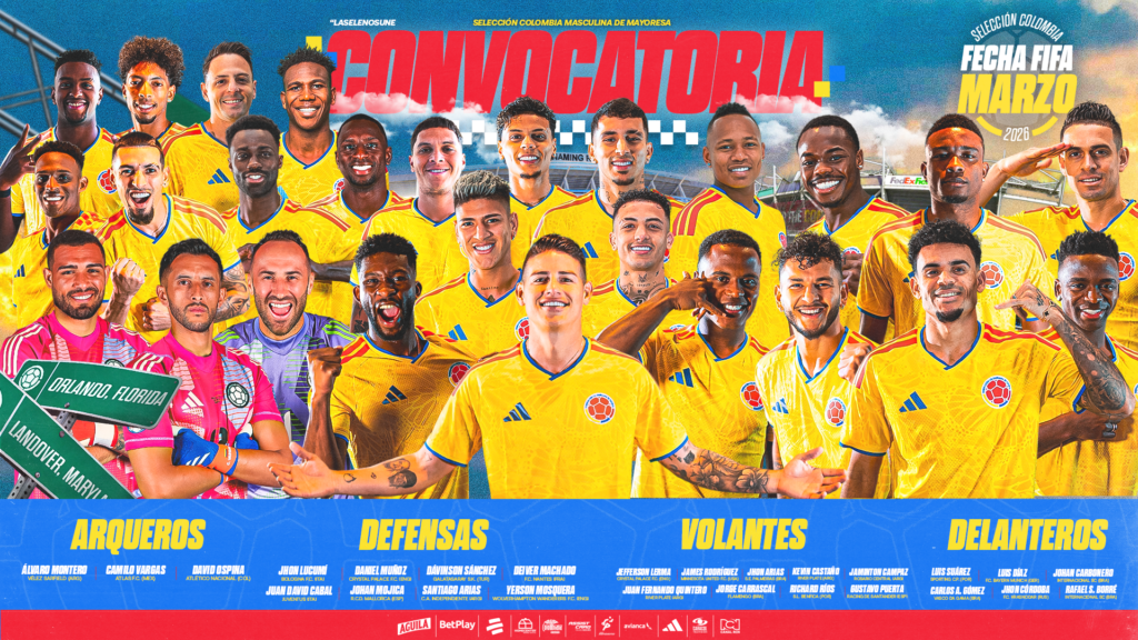 Nestor Lorenzo ya dio a conocer la lista de los 26 jugadores de la Selección Colombia para disputar los amistosos premundialistas