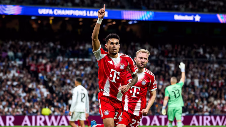 Con gol de Luis Díaz, el Bayern silencia el Bernabéu y golpea al Real Madrid en Champions