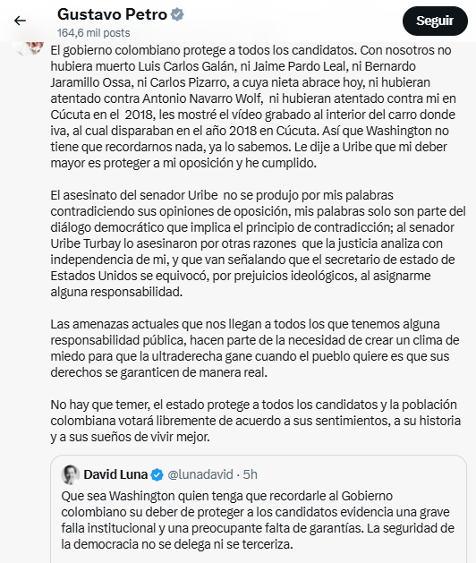 Via 'X': @petrogustavo