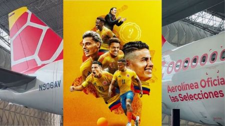 Un avión con los colores de la ilusión: así sería el transporte de la Selección Colombia rumbo al Mundial 2026