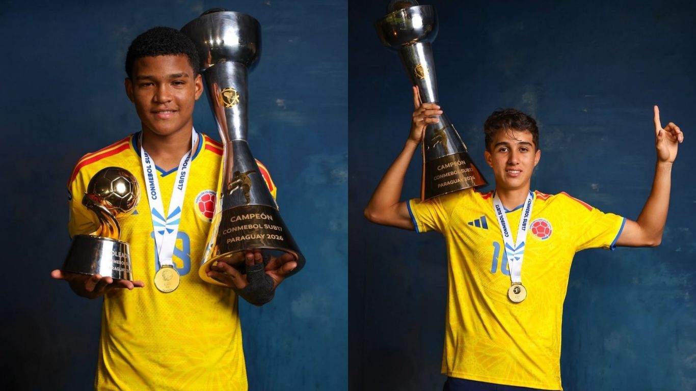 Desde la ‘Fábrica de la Pasión’: dos canteranos de Atlético Nacional, figuras y campeones con la Sub-17-