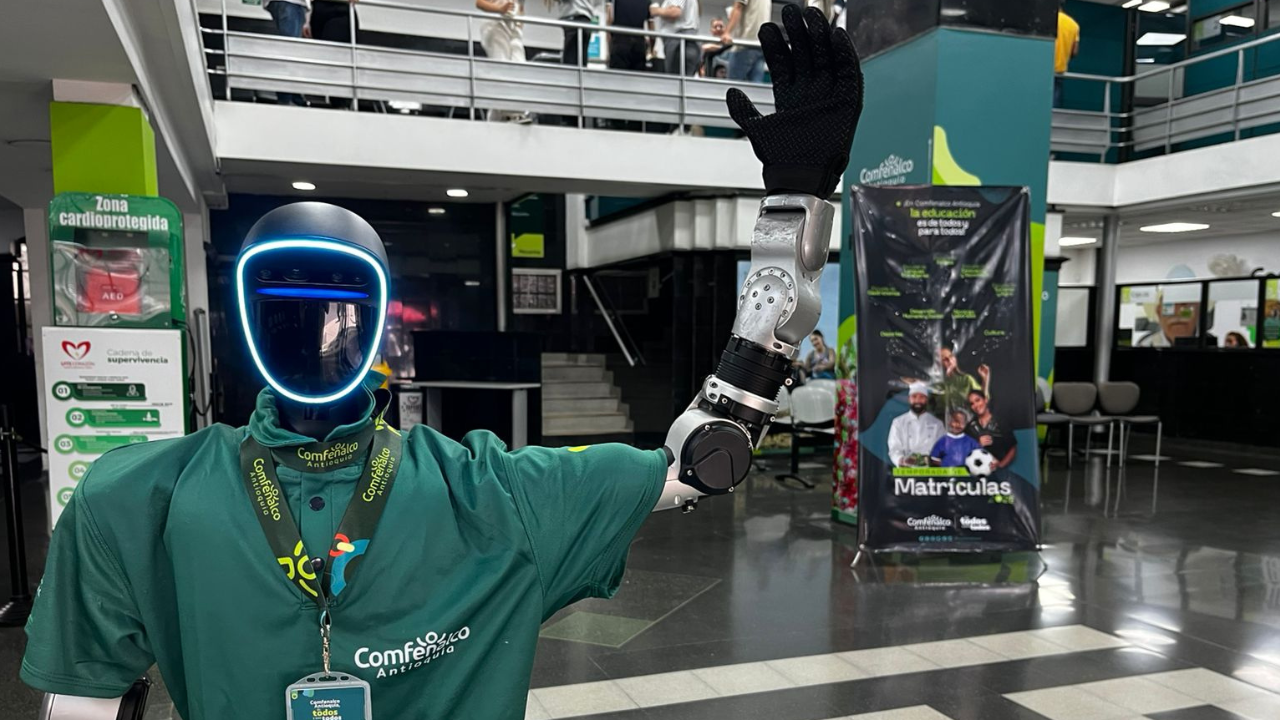 ¿Se imagina llegar al trabajo y que un robot sea el encargado de recordarle que debe hacer una pausa activa?