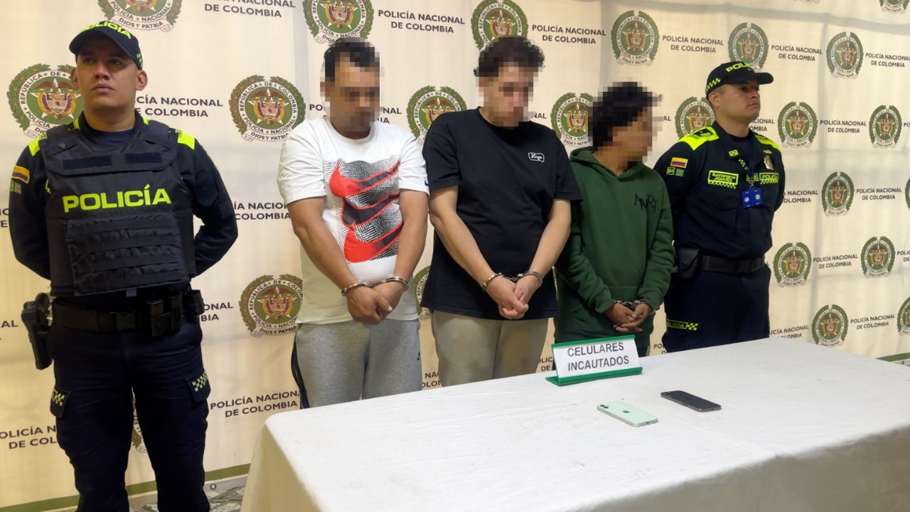 En Medellín capturan a tres integrantes de banda que seguía y robaba a personas después de retirar dinero en el banco