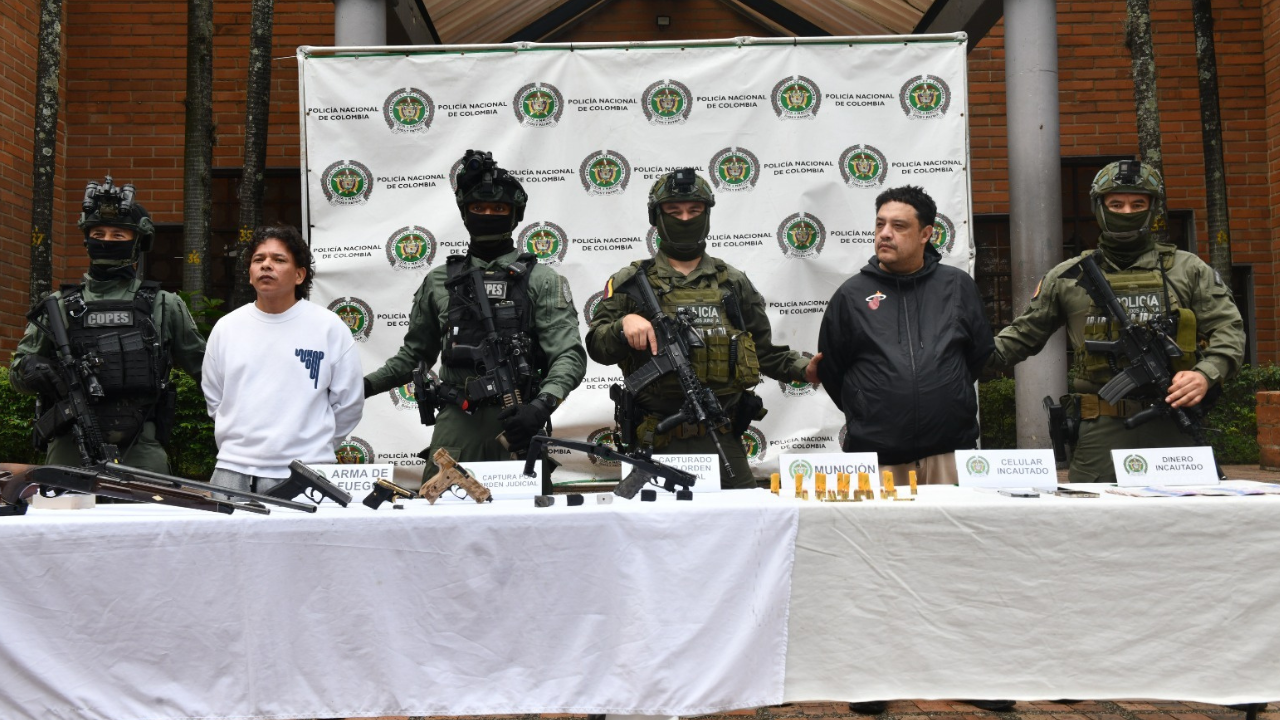 Cae dupla clave del crimen en Antioquia: capturan a dos cabecillas de alto perfil