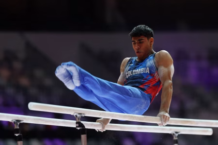 ¡La gimnasia colombiana tiene un Ángel de nivel olímpico! Barajas se llevó el oro en la Copa Mundo de Gimnasia Artística