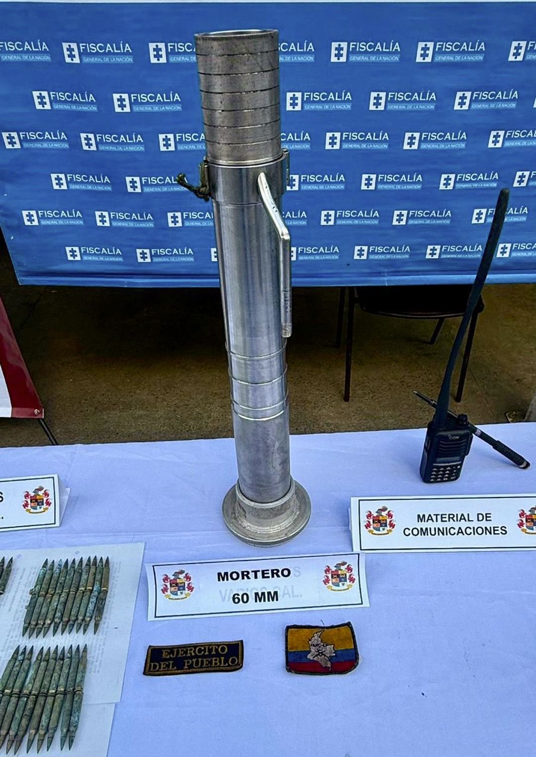 Desde un fusil hasta un mortero: hallan arsenal de las disidencias de las FARC en pleno monte en Ituango 1 Arsenal