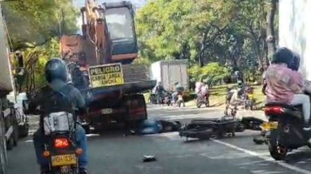 Motociclista en la regional