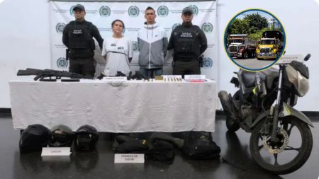 Usaban armas de juguete para extorcionar: dos capturados en Antioquia