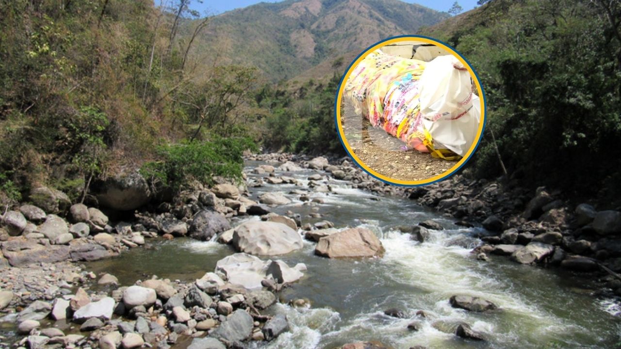 Cuerpo en río en Andes