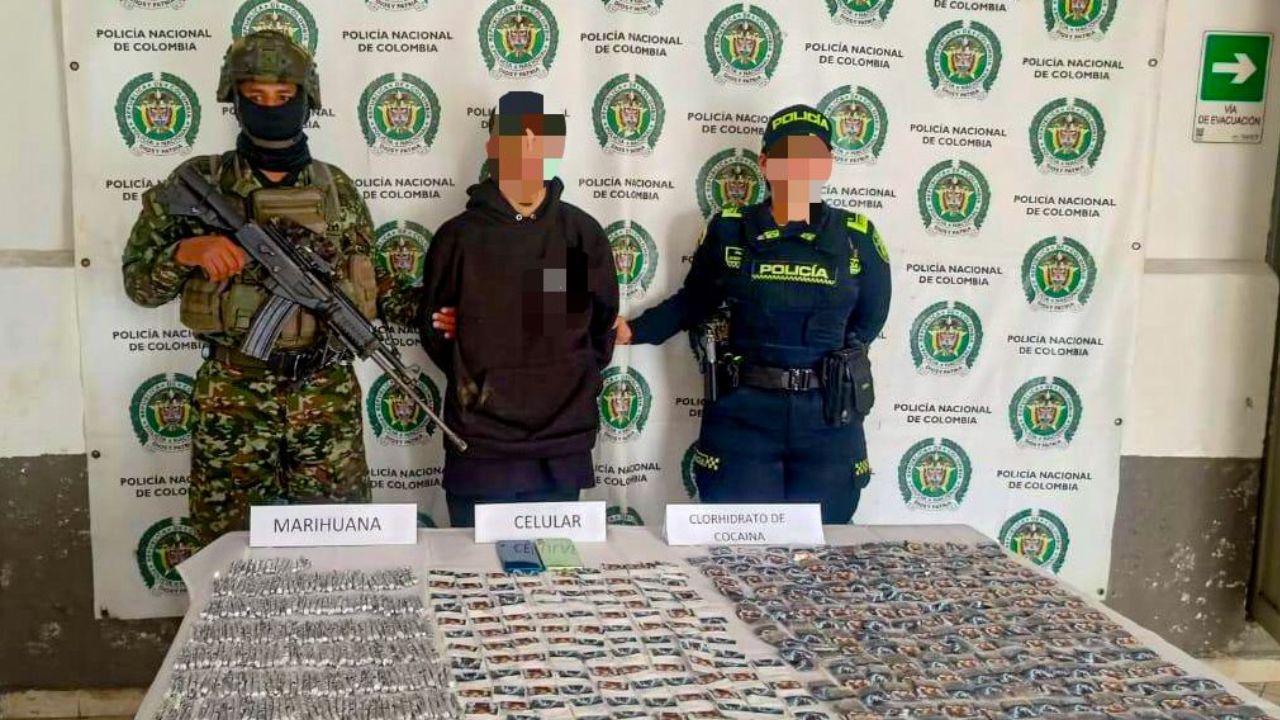 Cae presunto jíbaro en Titiribí: autoridades incautan marihuana y cocaína lista para la venta.
