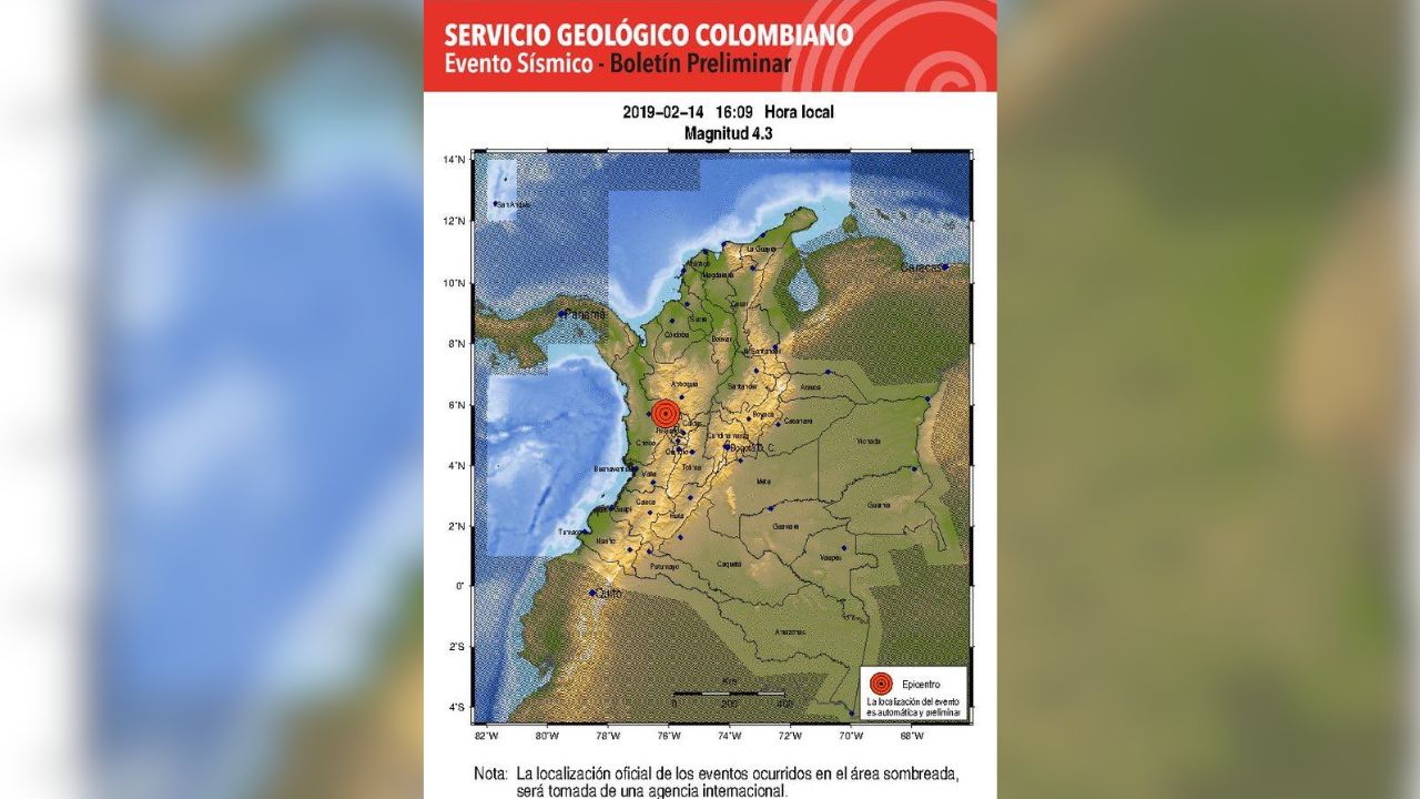 Sismo se sintió en Medellín: no hay afectaciones reportadas, según el alcalde