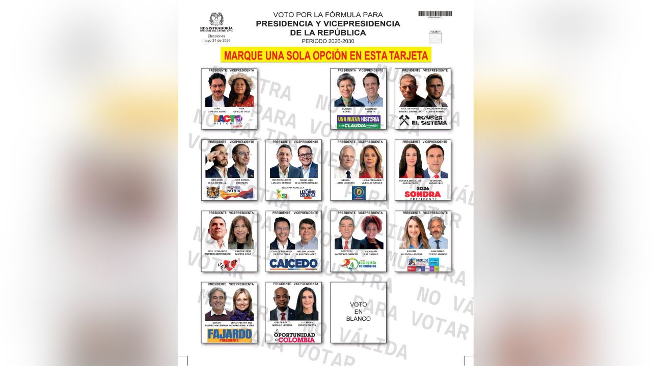 Tarjeton elecciones 2026