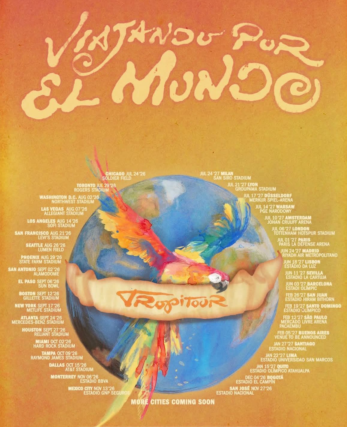 Karol G anuncia su gira 'Viajando por el Mundo Tropitour': Medellín, por ahora, sin fecha