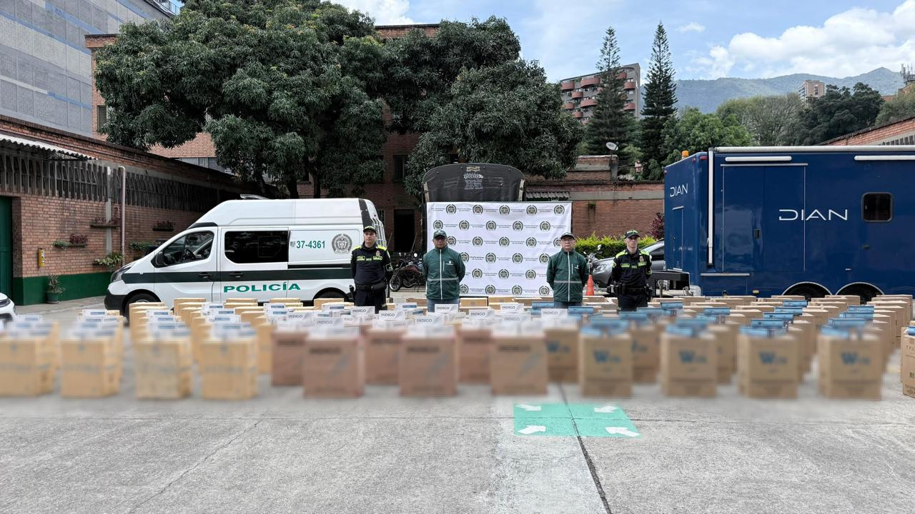 Cigarrillos incautados en Belén San Bernardo