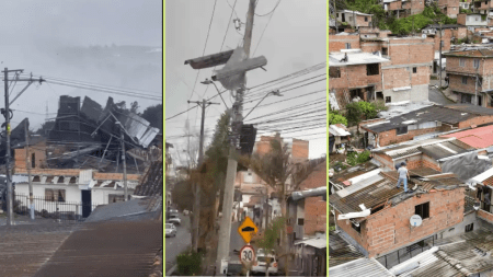 Hogares en Yarumal afectados por vendaval