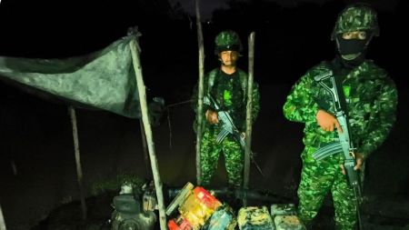 Ni los motores se salvaron en la redada en La Mandinga en Cáceres, una mina que operaba al lado del batallón del ejército
