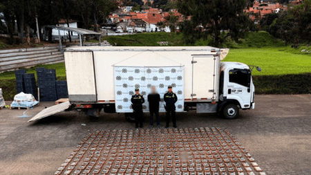 Con pérdidas millonarias: incautan más de media tonelada de cocaína en La Ceja y capturan a una persona