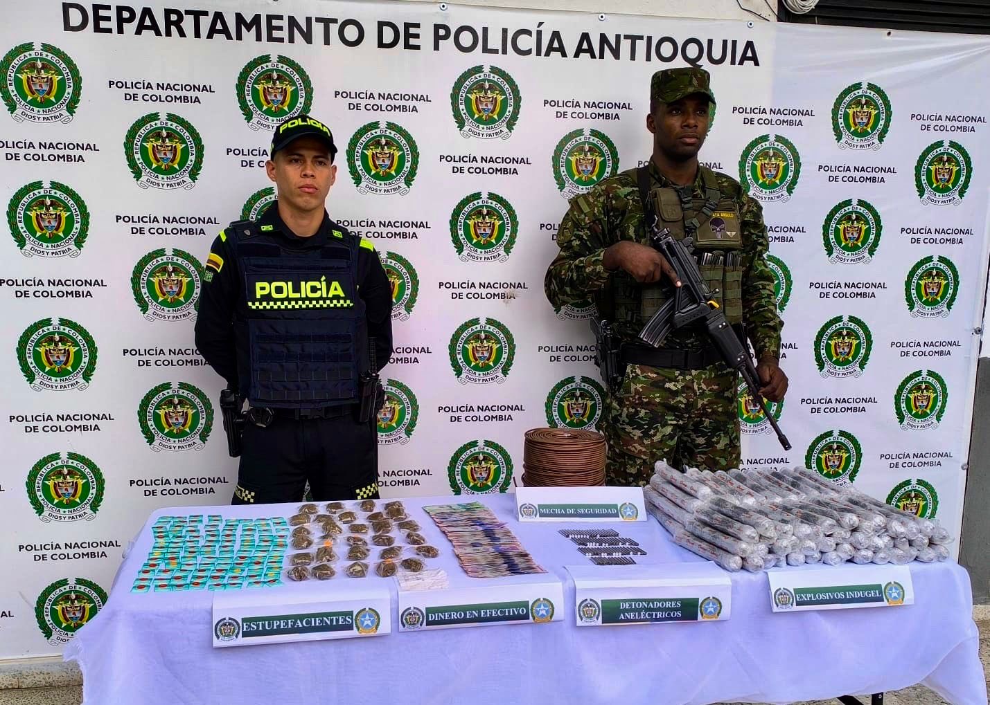 Explosivos incautados