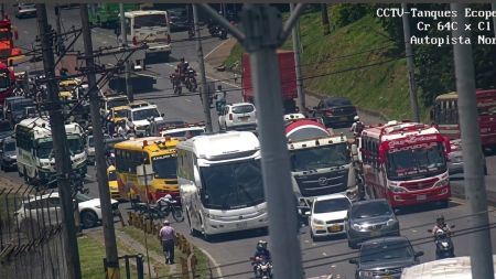 Atención conductores: movilidad reducida en la Autopista Norte por siniestro vial