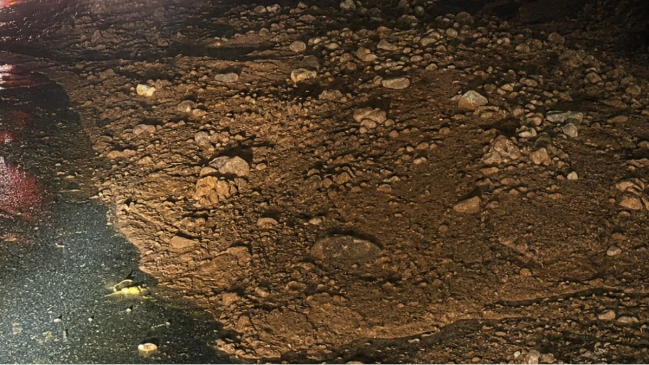 Un derrumbe tapó la vía hacia Santa Rosa de Osos en el Norte de Antioquia