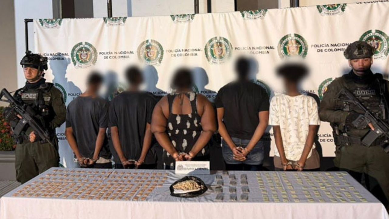 Cae alias “Jhoselin” y cuatro personas más que harían parte de la banda “Los Surtidores” en Turbo