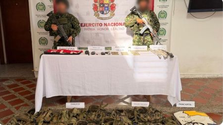 Hallan barras de explosivos y abundante munición en zona boscosa de Amalfi, en el Nordeste antioqueño