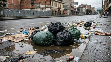 Fuertes lluvias generaron inundaciones en el sector de La Tablaza; los desagües del municipio colapsaron por basura acumulada