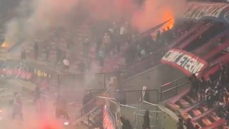 Por protestas de los hinchas del DIM suspenden partido contra Flamengo en el Estadio Atanasio Girardot