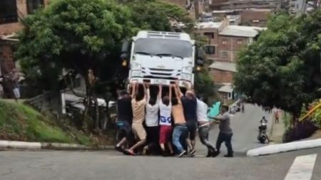 Camión en Campo Valdés