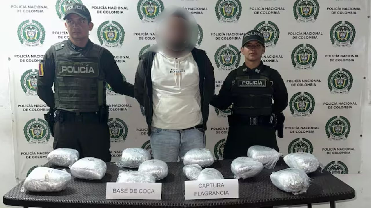 Alias “Adrián” fue capturado cuando transportaba 25 kilos de cocaína en Yarumal