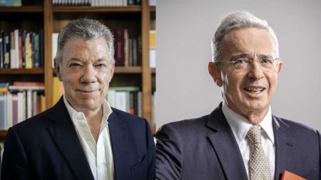 Álvaro Uribe y Juan Manuel Santos volvieron a sus viejas peleas a 27 días de las elecciones: "Ridículo" y "lleno de odio