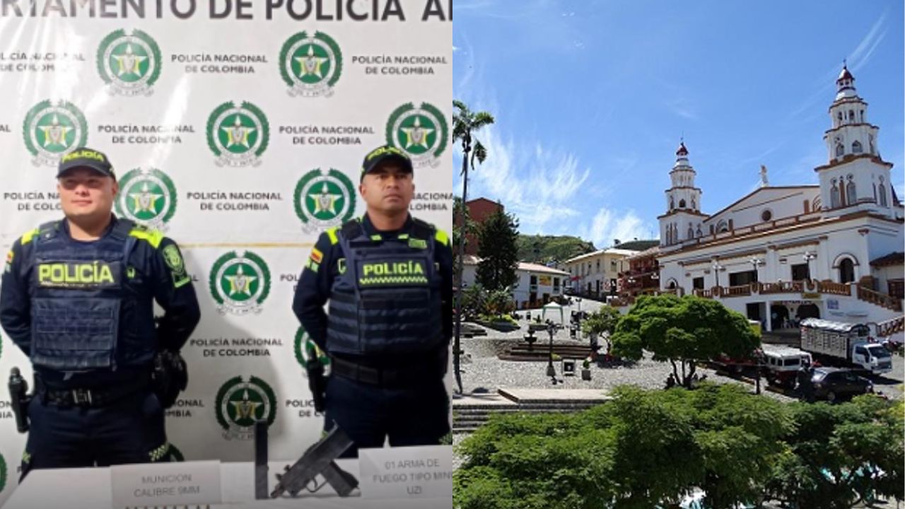Capturan a adolescente armado con subametralladora Mini Uzi en Concordia, suroeste de Antioquia