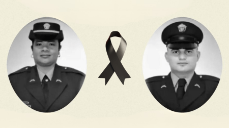 Yuli y Alexander, patrulleros asesinados en Laureles, recibieron homenajes póstumos