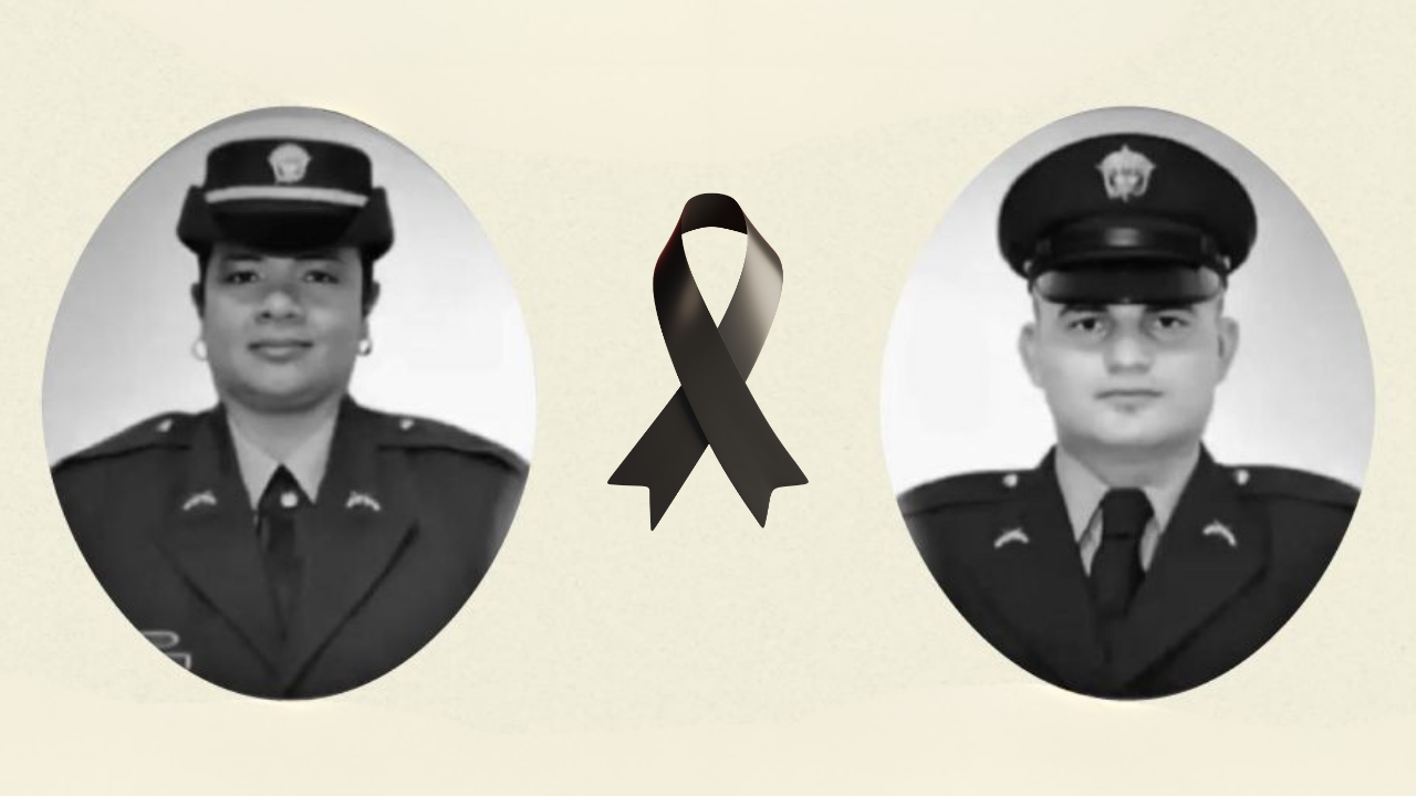 Yuli y Alexander, patrulleros asesinados en Laureles, recibieron homenajes póstumos