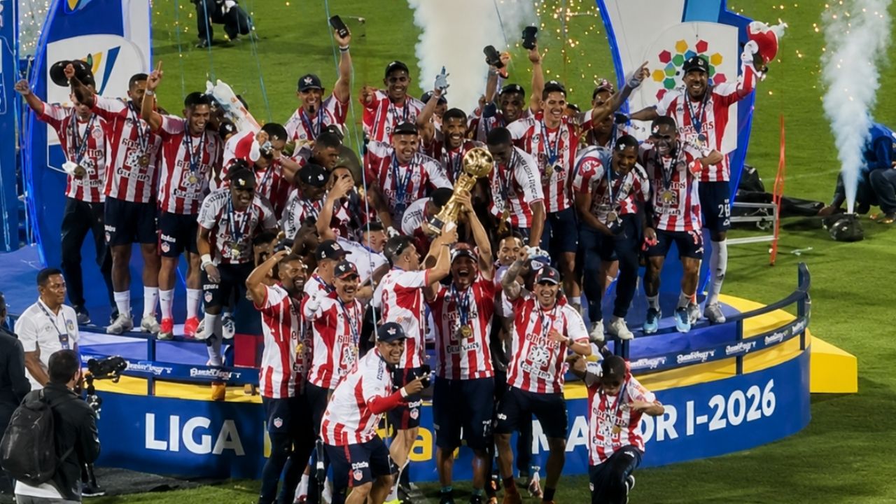 Junior quedó campeón de la Liga en el Atanasio Girardot, luego de superar a Atlético Nacional en la final