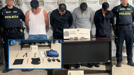 Capturan a cuatro "apartamenteros" bogotanos en Envigado luego de robar una vivienda en El Escobero