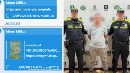 Mensaje de texto incrimina a alias Mono Milicio en el asesinato de un sargento en San Andrés de Cuerquia
