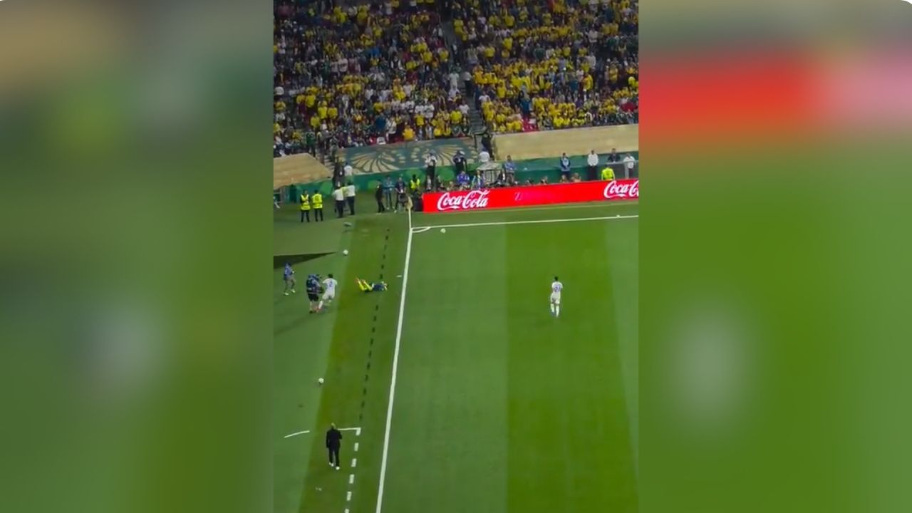 EN VIDEO| ¿Qué le pasó al camarógrafo que chocó ayer con Luis Díaz en el partido Colombia vs. Uzbekistán?