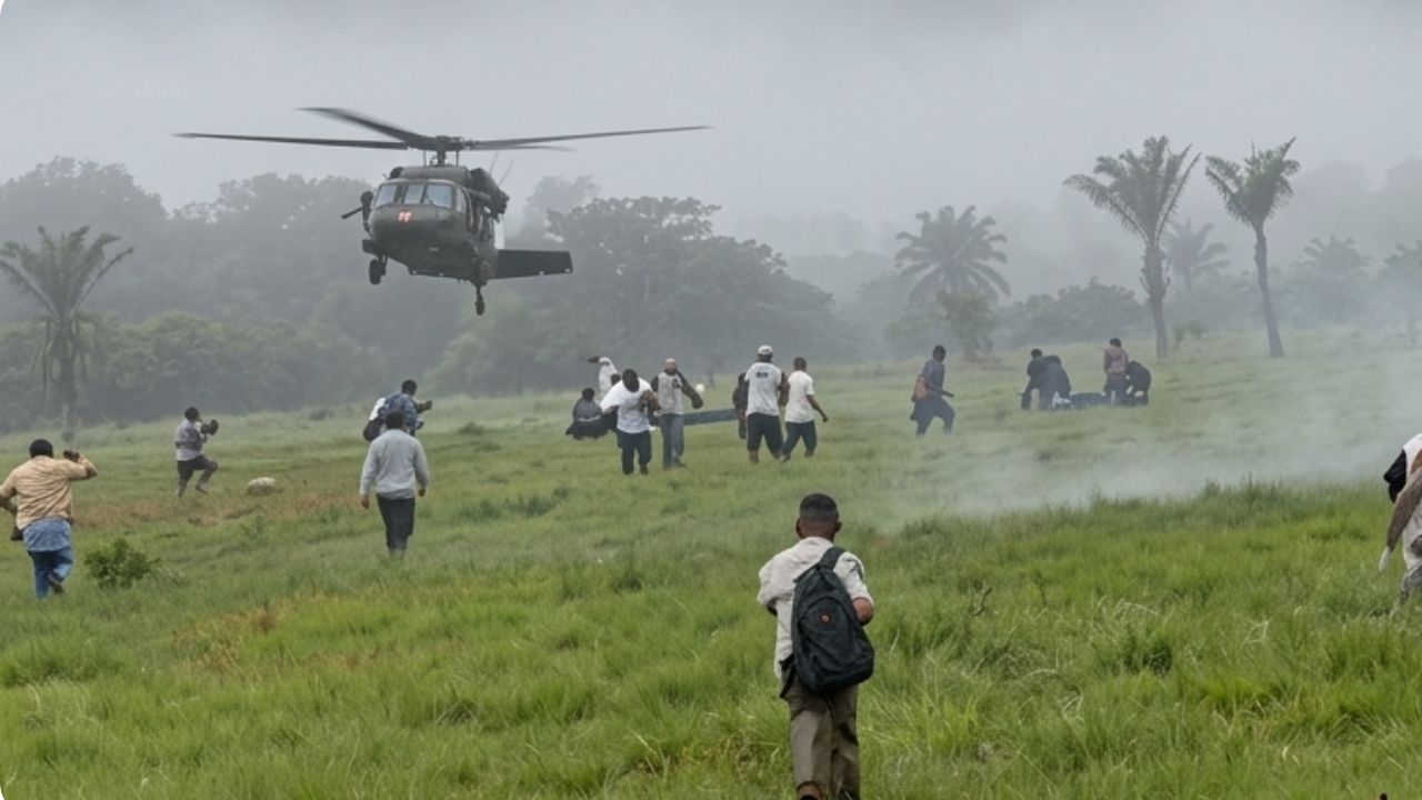 Helicóptero del Ejército logró arriesgada extracción en medio de asonada: evacuó a 12 soldados y cabecilla capturado
