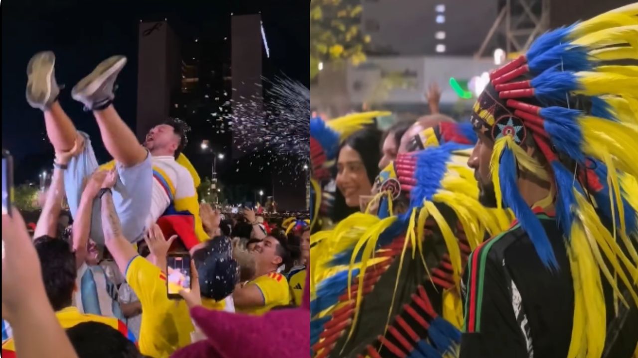 Hinchas de la Selección Colombia se tomaron las calles de Guadalajara