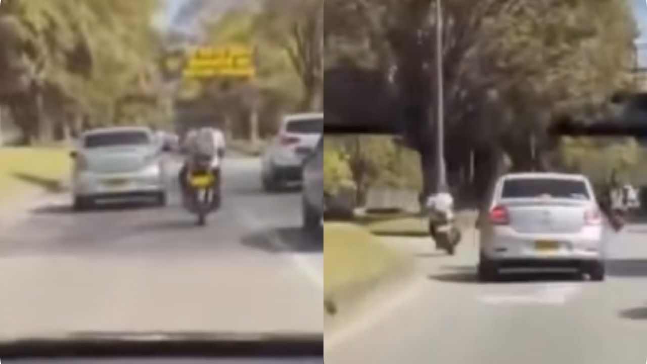 VIDEO: ¿Rápido y Furioso en la Regional? Denuncian persecución entre un carro y una moto