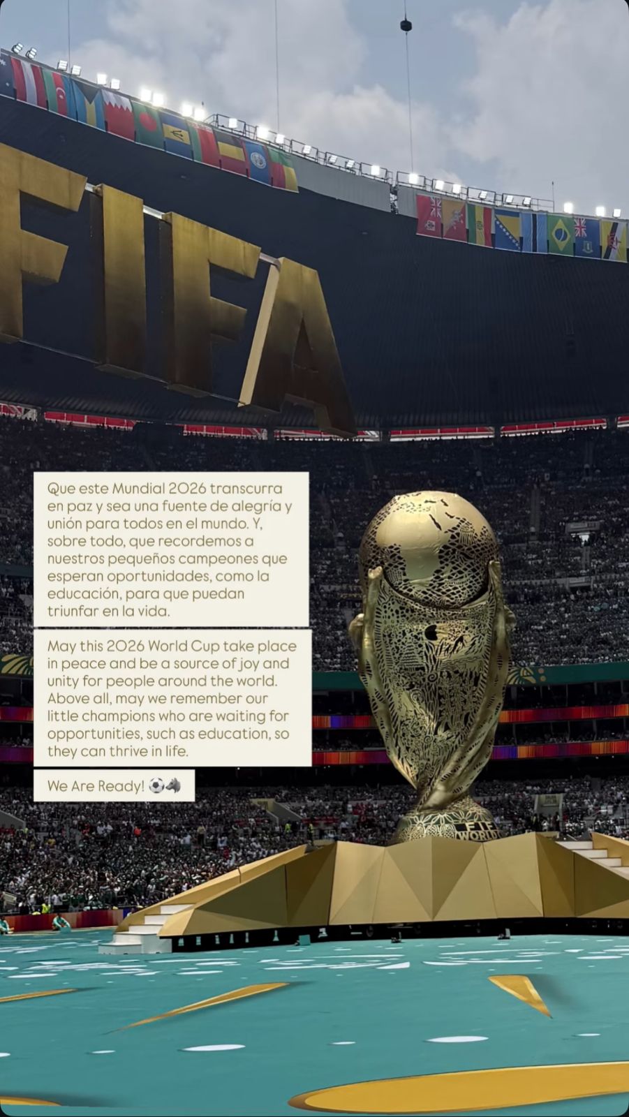 Screenshot Instagram de Shakira