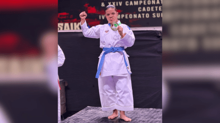 Laura Susana Vallejo hizo historia: ganó el oro suramericano en Para Karate tatiana 1