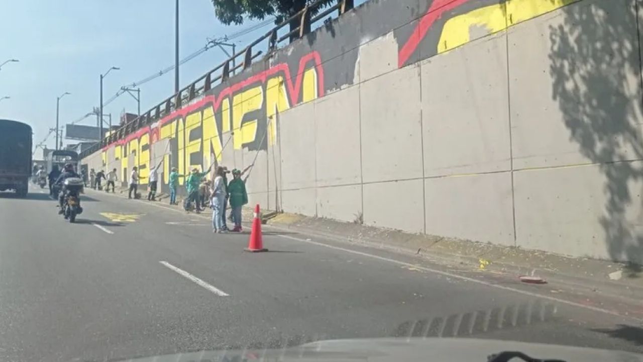 "Es impresentable": Federico Gutiérrez denunció presunto respaldo de funcionarios a mural sin permiso en Medellín