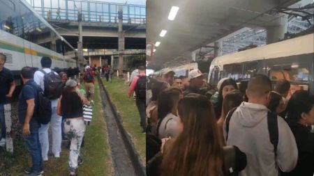 A pie por los rieles: Pasajeros del Metro caminan por los trenes tras grave daño eléctrico