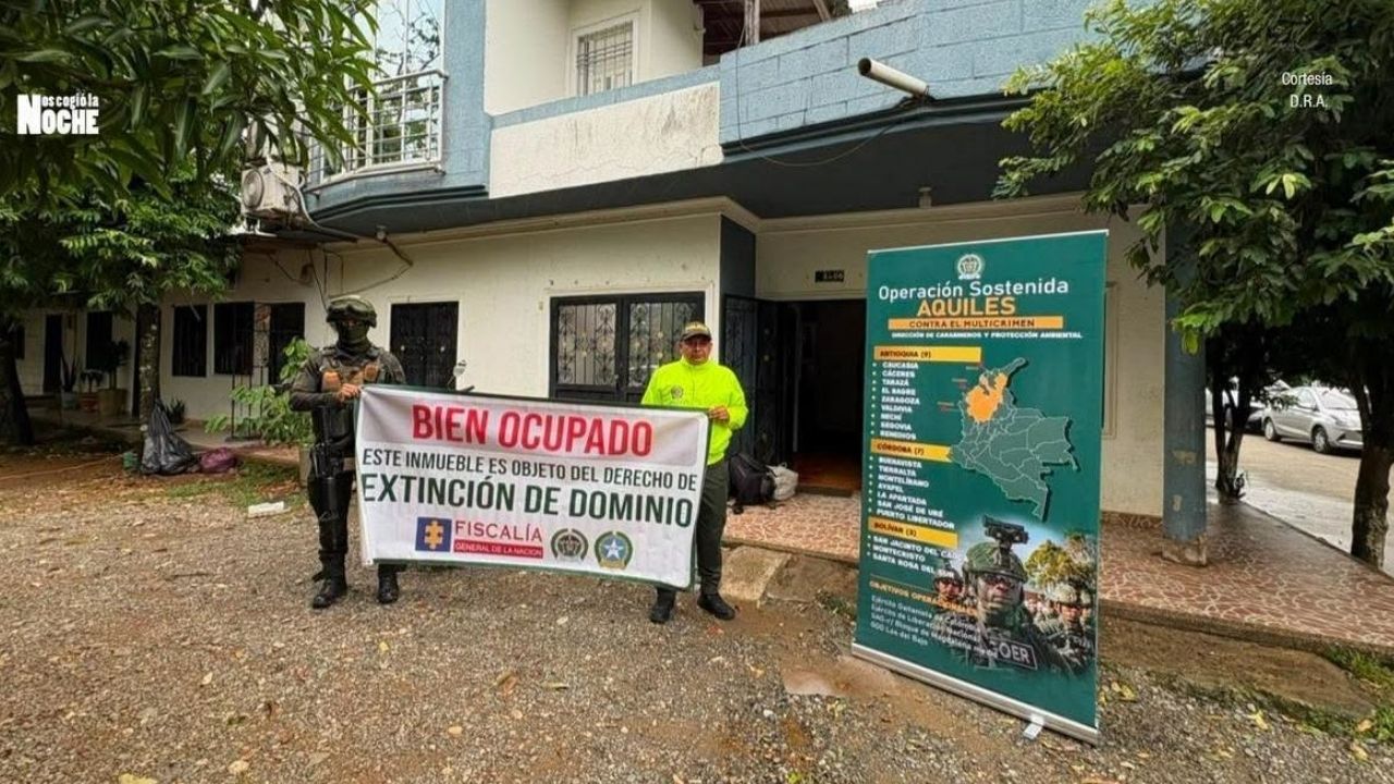 Incautan bienes valorados en $14.100 millones en Caucasia, Nechí, Envigado y Sabaneta; pertenecían al Clan del Golfo